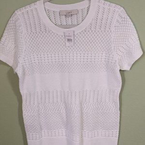 LOFT Stitched Sweater Tee